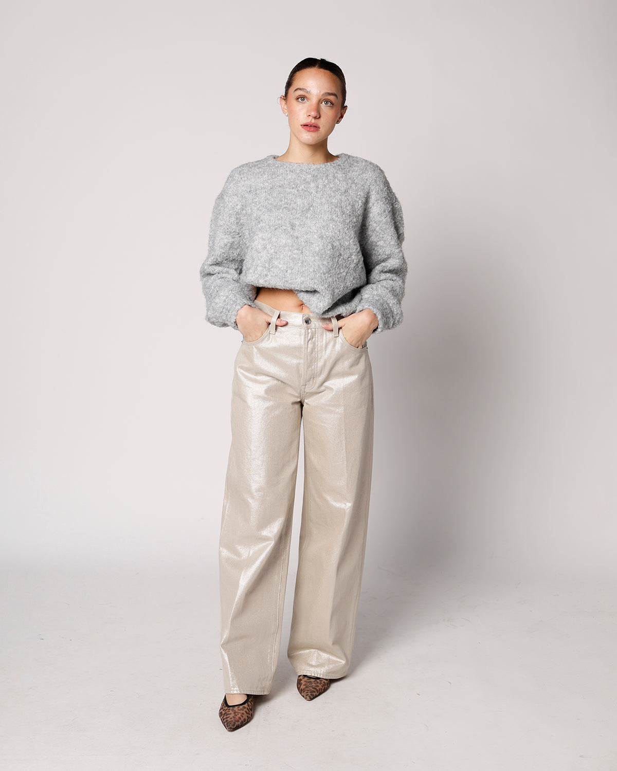 FRNCH CAMELIA SWEATER IN GREY