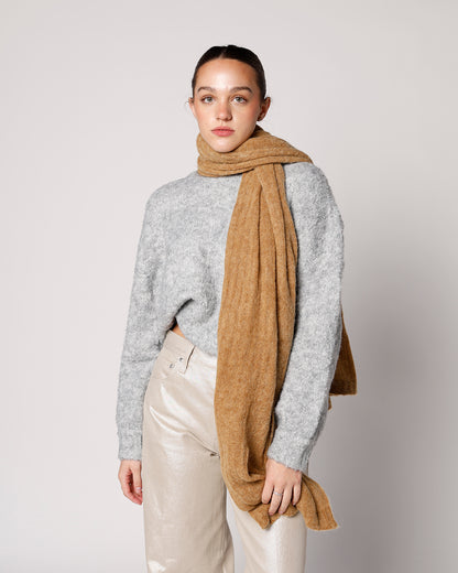 FRNCH CORYDALIS SCARF X CAMEL