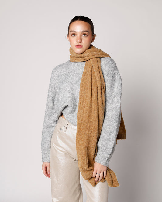 FRNCH CORYDALIS SCARF X CAMEL