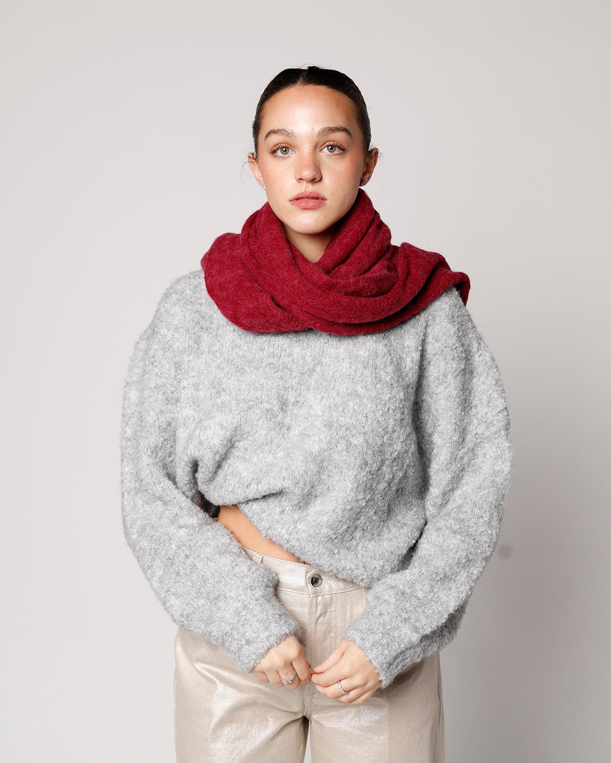 FRNCH CORYDALIS SCARF X BORDEAUX