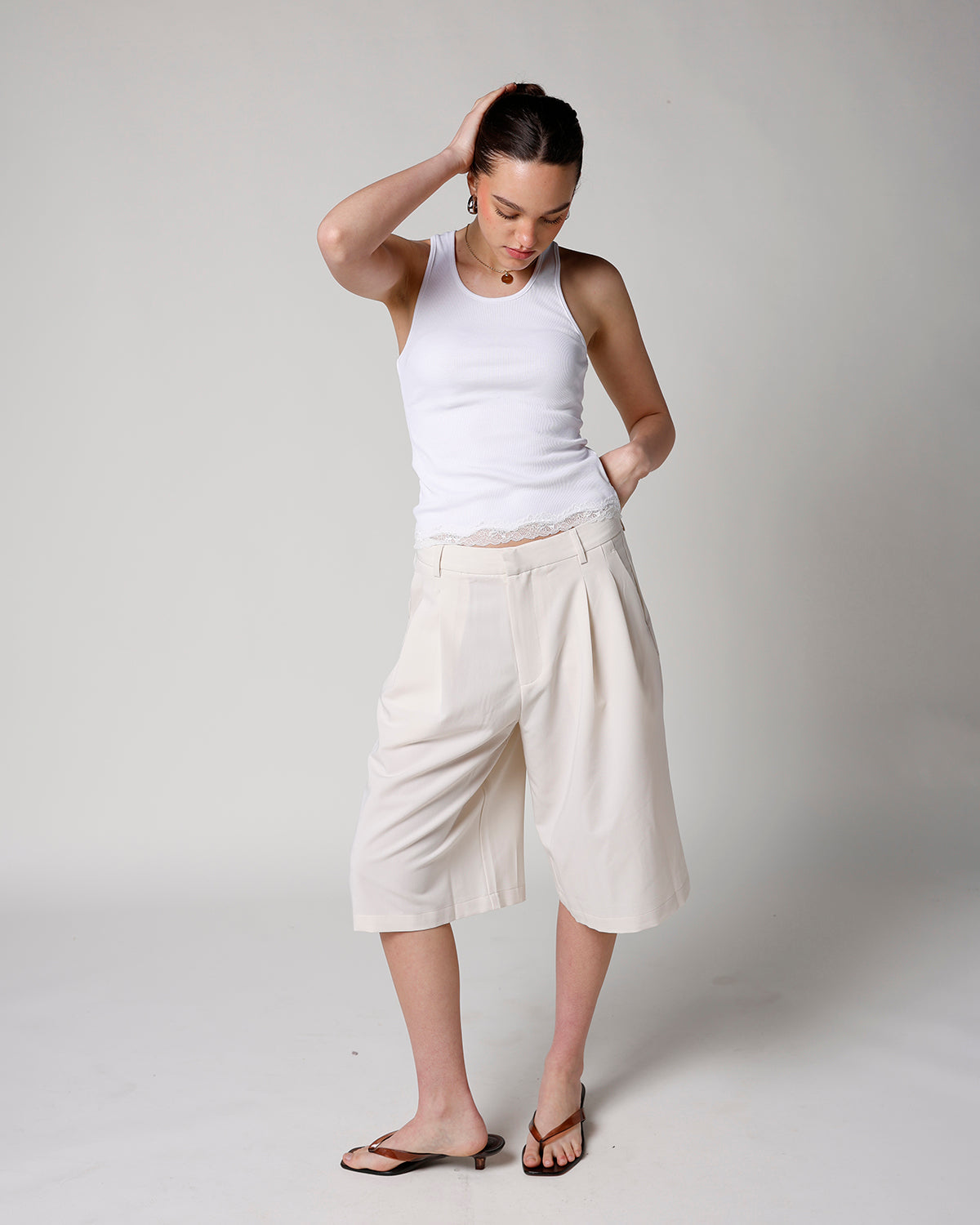 IVY WIDE LEG TROUSER SHORTS