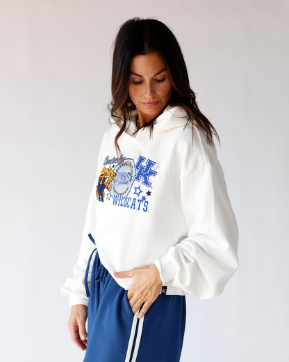 KENTUCKY VARSITY CROP HOODIE
