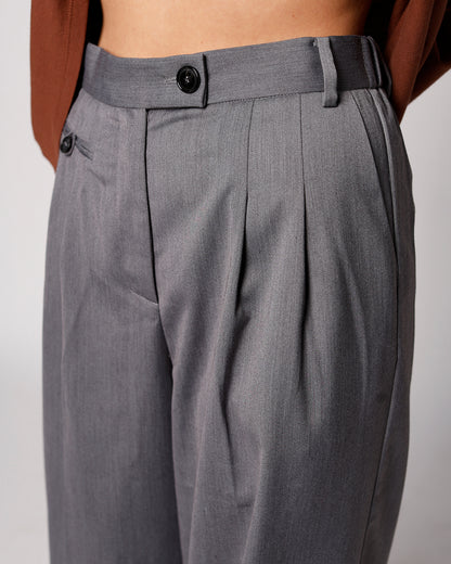 FRNCH HIBISCUS PANTS IN GREY