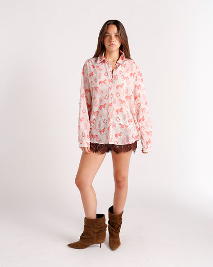 RODEO ROMANCE BUTTON UP