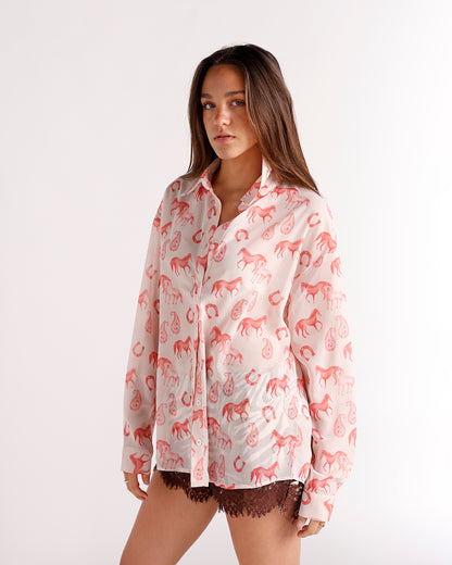RODEO ROMANCE BUTTON UP
