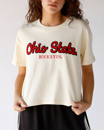 BUCKEYES GAME DAY CROP TEE