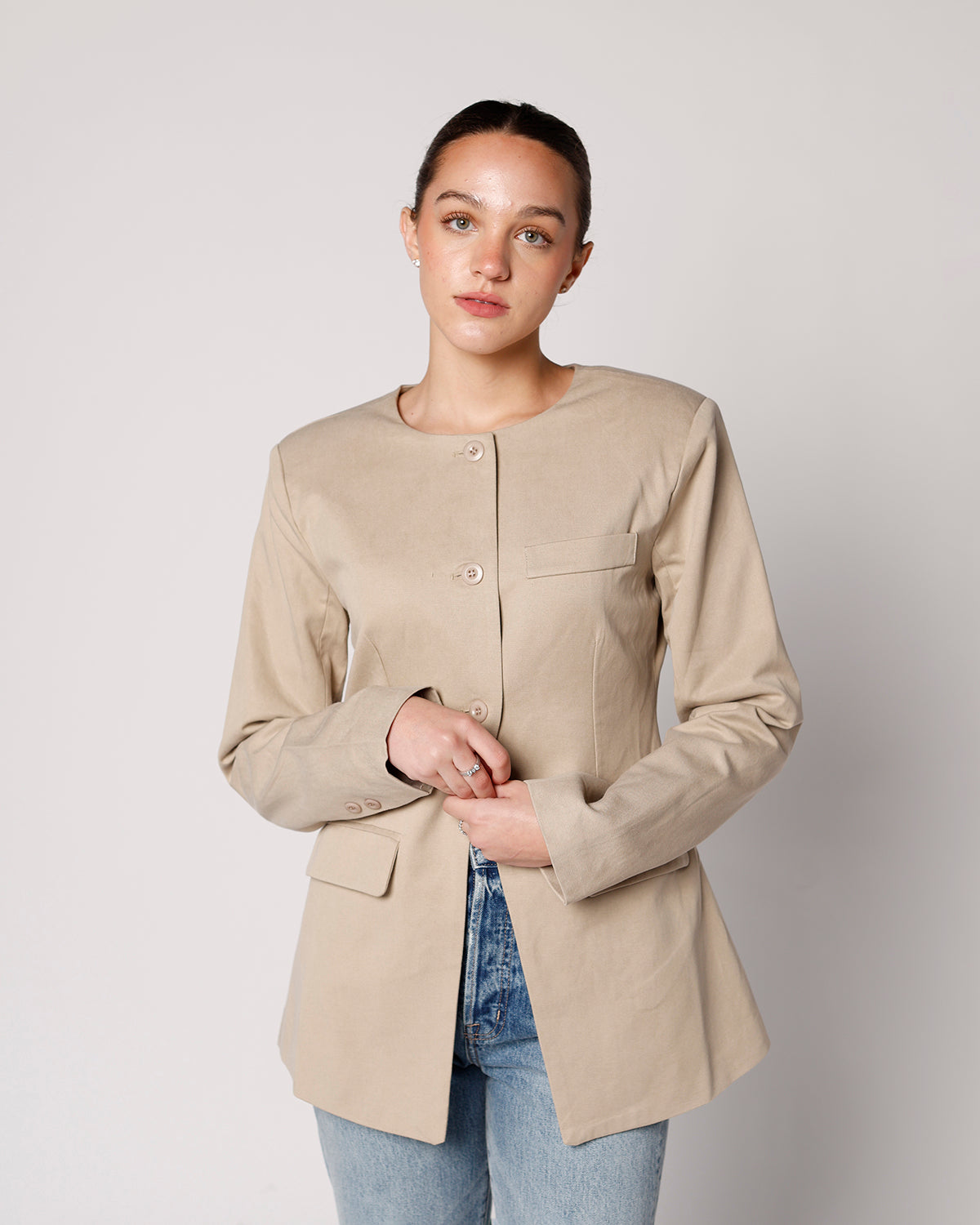 tan coat tan blazer casual elevated everyday blazer 