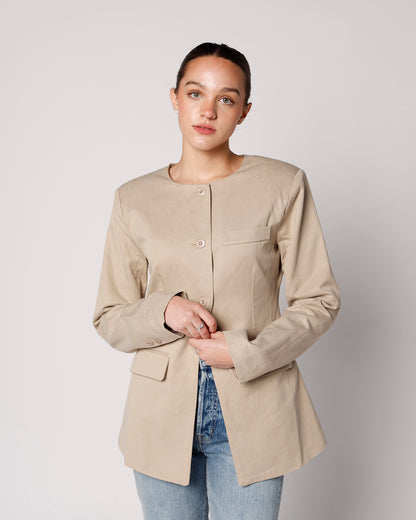 tan coat tan blazer casual elevated everyday blazer 