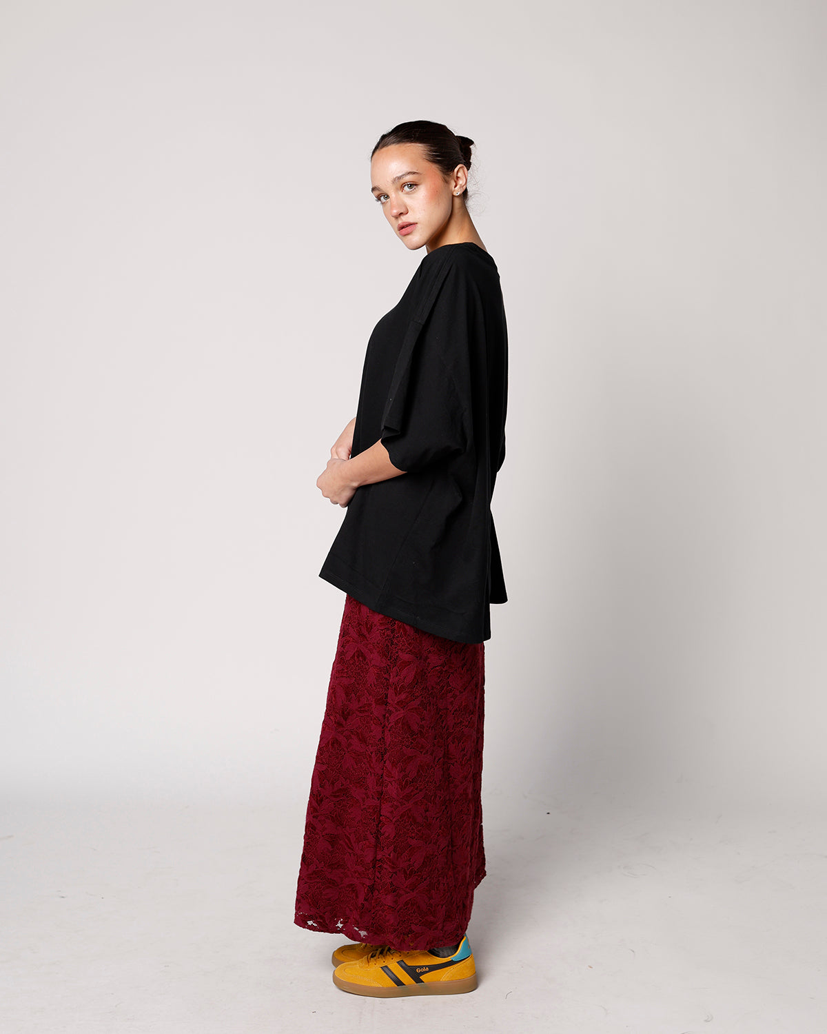 FRNCH HEBERT BORDEAUX SKIRT