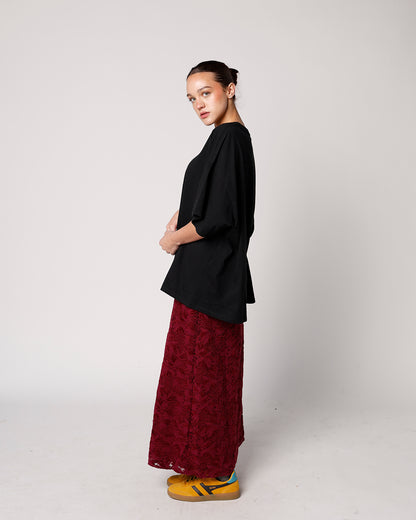 FRNCH HEBERT BORDEAUX SKIRT