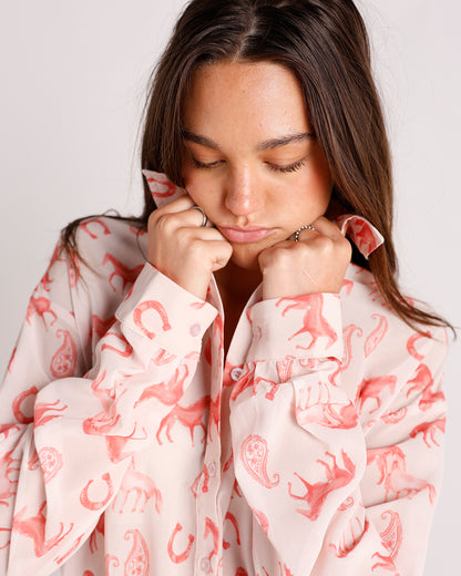 RODEO ROMANCE BUTTON UP