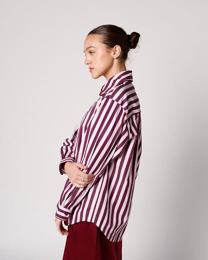 FRNCH COLETTE BUTTON UP SHIRT IN ROSE