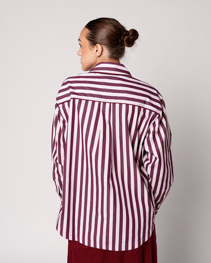 FRNCH COLETTE BUTTON UP SHIRT IN ROSE