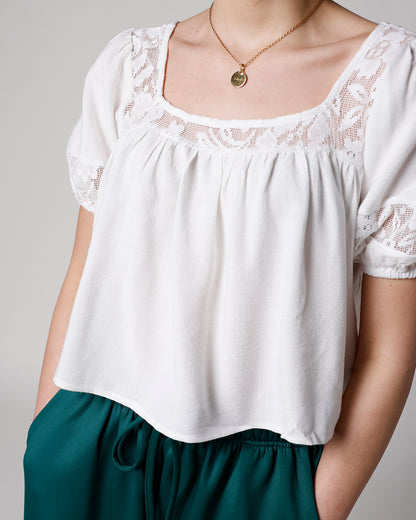 DREAMY LACE INSET TOP