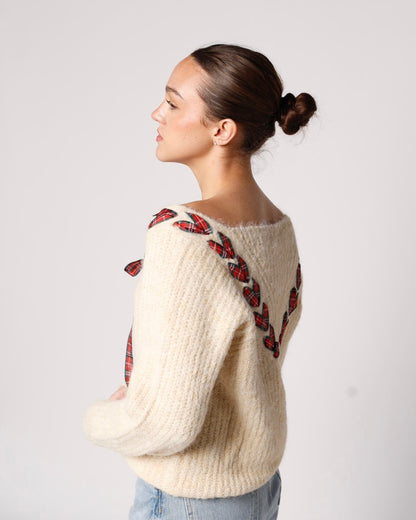HOLLY JOLLY BOW SWEATER