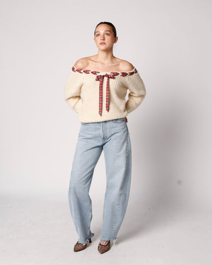 HOLLY JOLLY BOW SWEATER