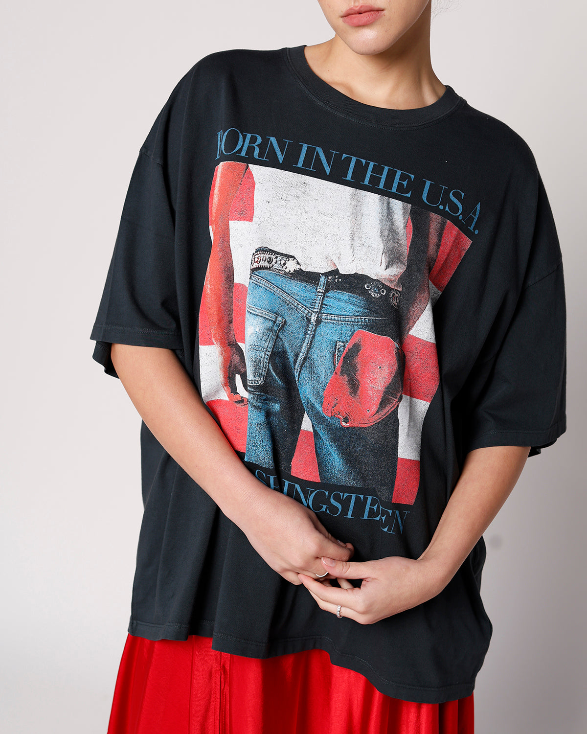 DAYDREAMER BRUCE SPRINGSTEEN AMERICANA OS TEE X VINTAGE BLACK