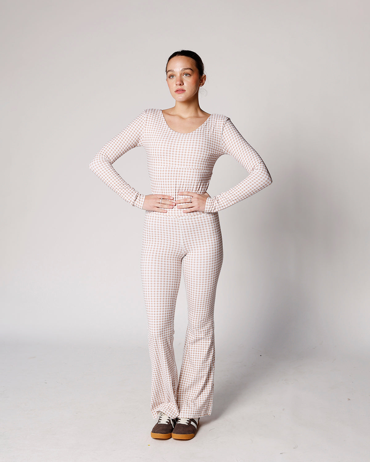 GINGHAM GIRLIE ACTIVE TOP