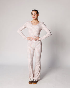 gingham leggings fun activewear set holiday leggings gingham set 