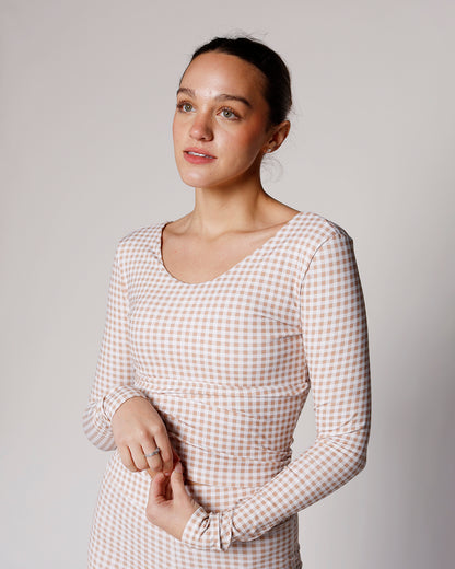 GINGHAM GIRLIE ACTIVE TOP