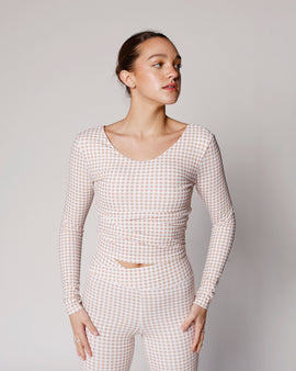 gingham gingham activewear active wear set yoga pants fun activwear set 