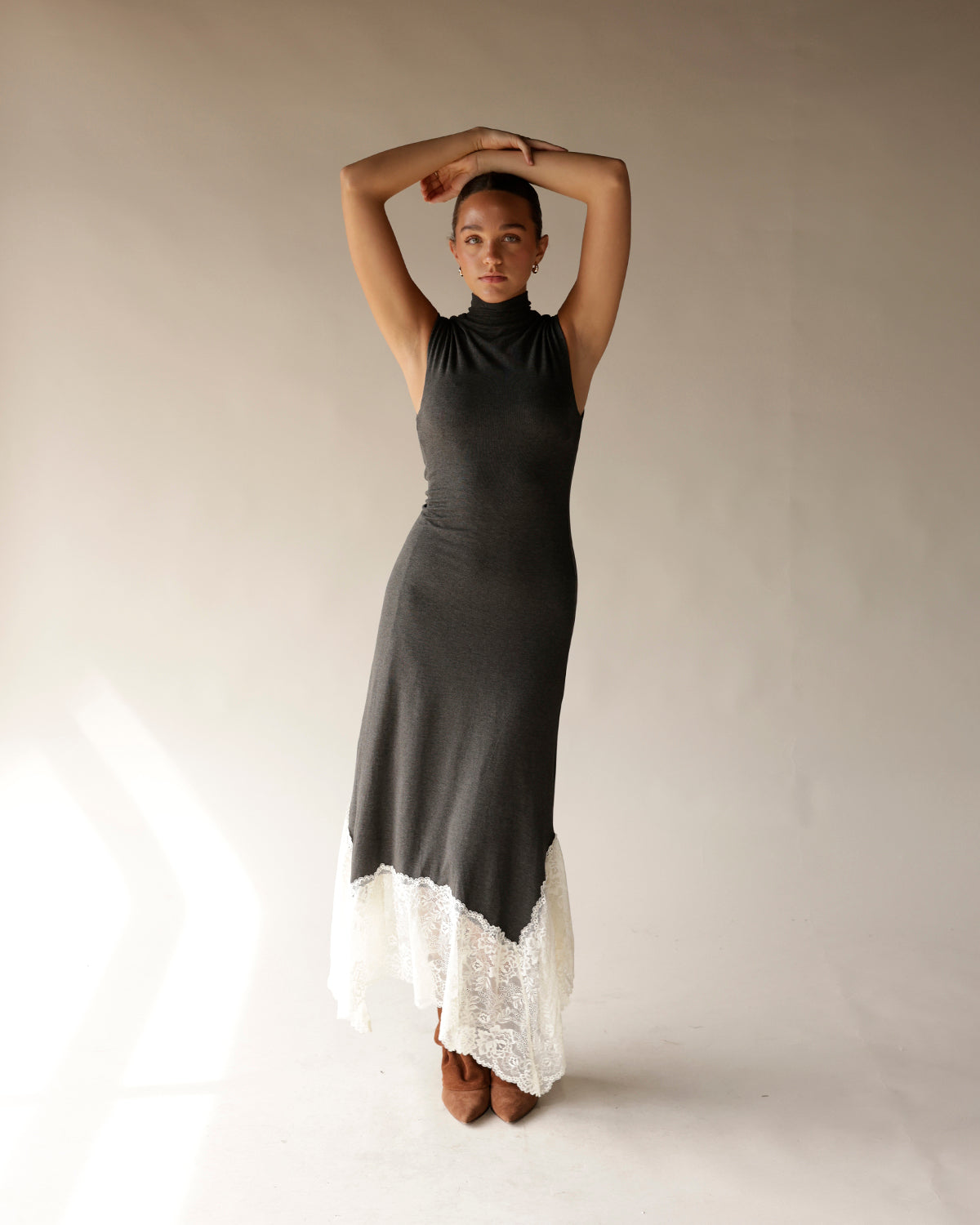 long dress for fall date night holiday party dress lace detailed dress classy dress for party 