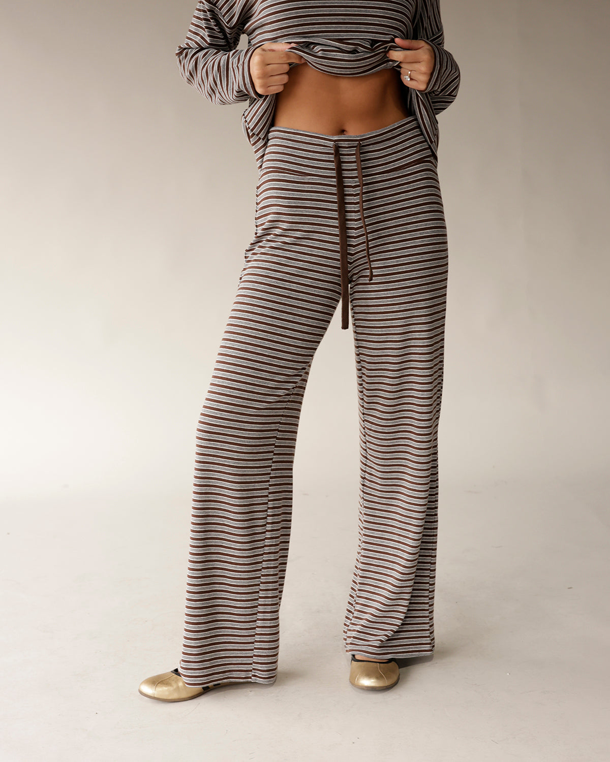 matching lounge set striped lounge set wide leg comfy pants perfect lounge wear for fall 