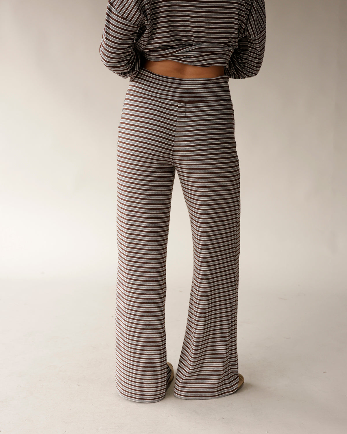 COUCH CLUB STRIPED LOUNGE PANT X BROWN