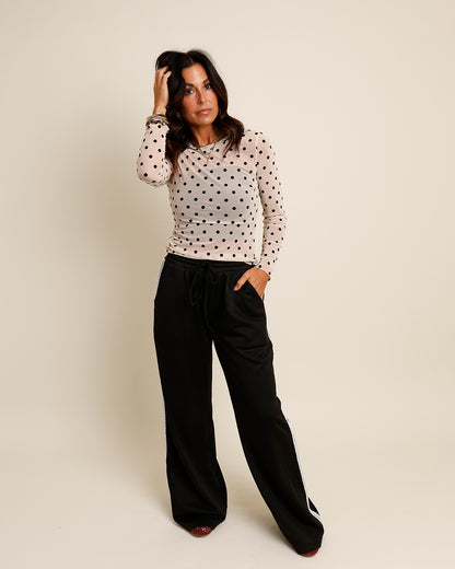 DOT(ING) ON HER SHEER TOP