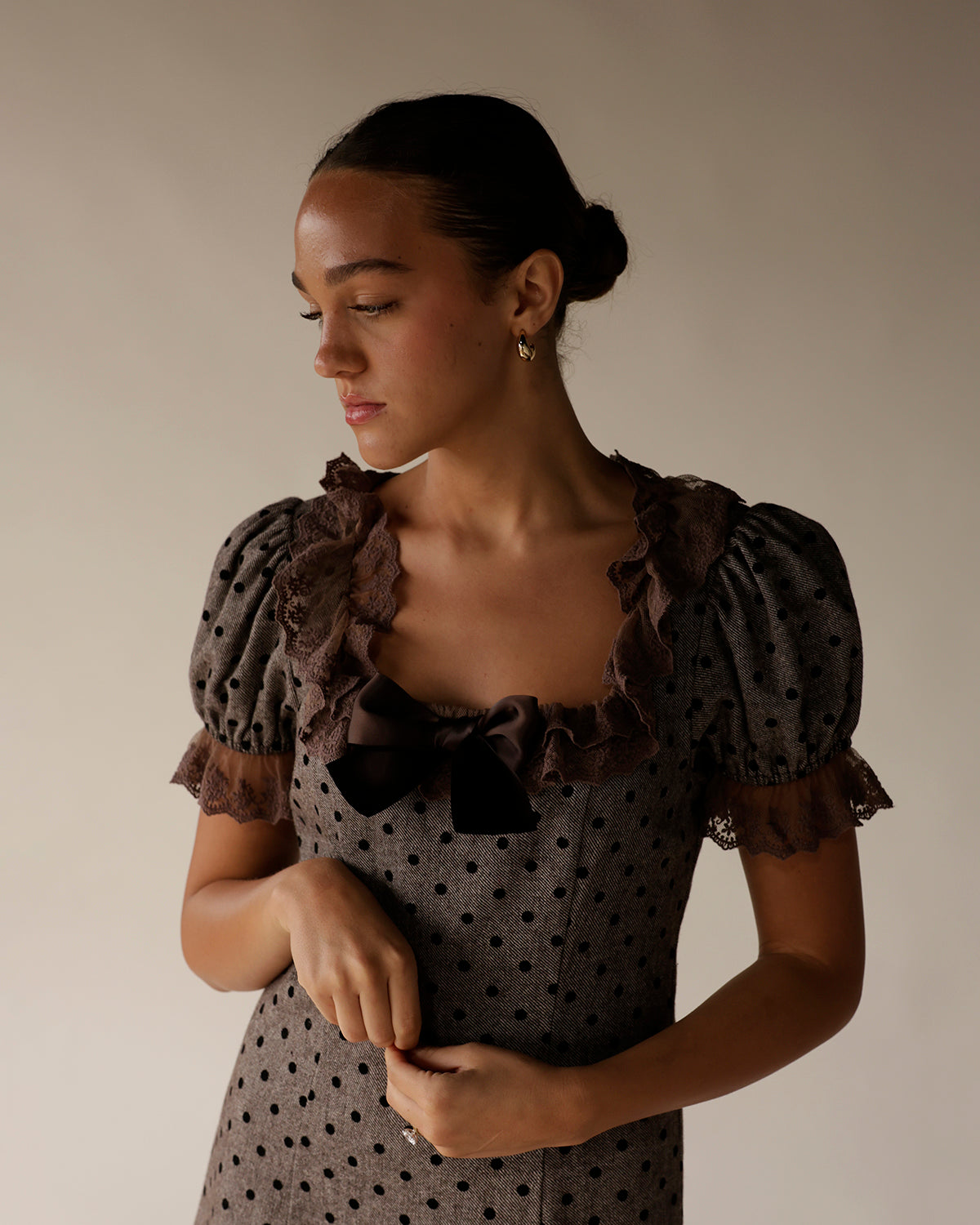 GABRIELA POLKA DOT MINI DRESS