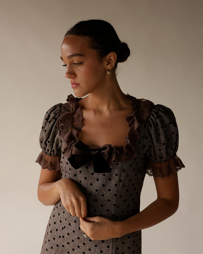 GABRIELA POLKA DOT MINI DRESS