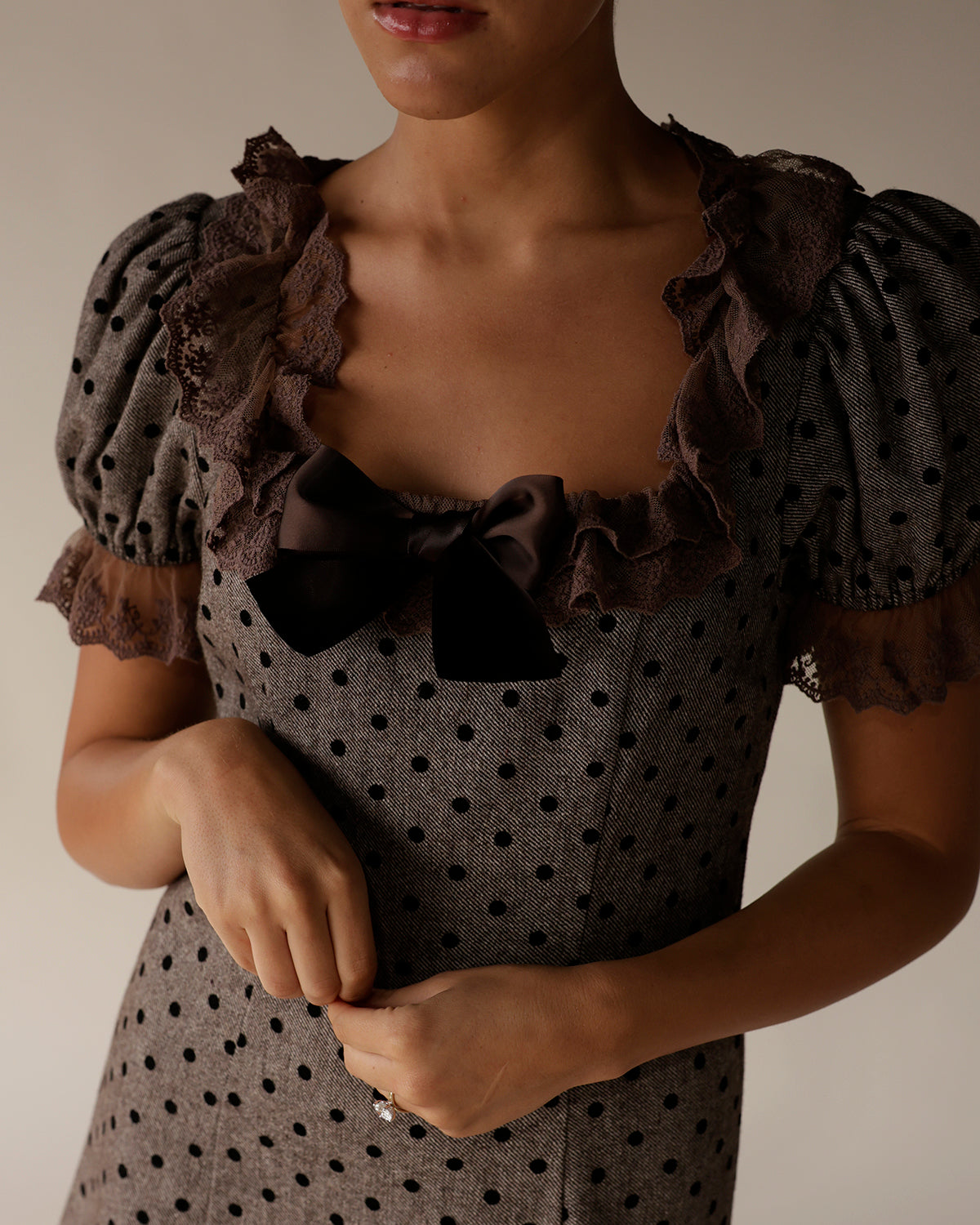 GABRIELA POLKA DOT MINI DRESS