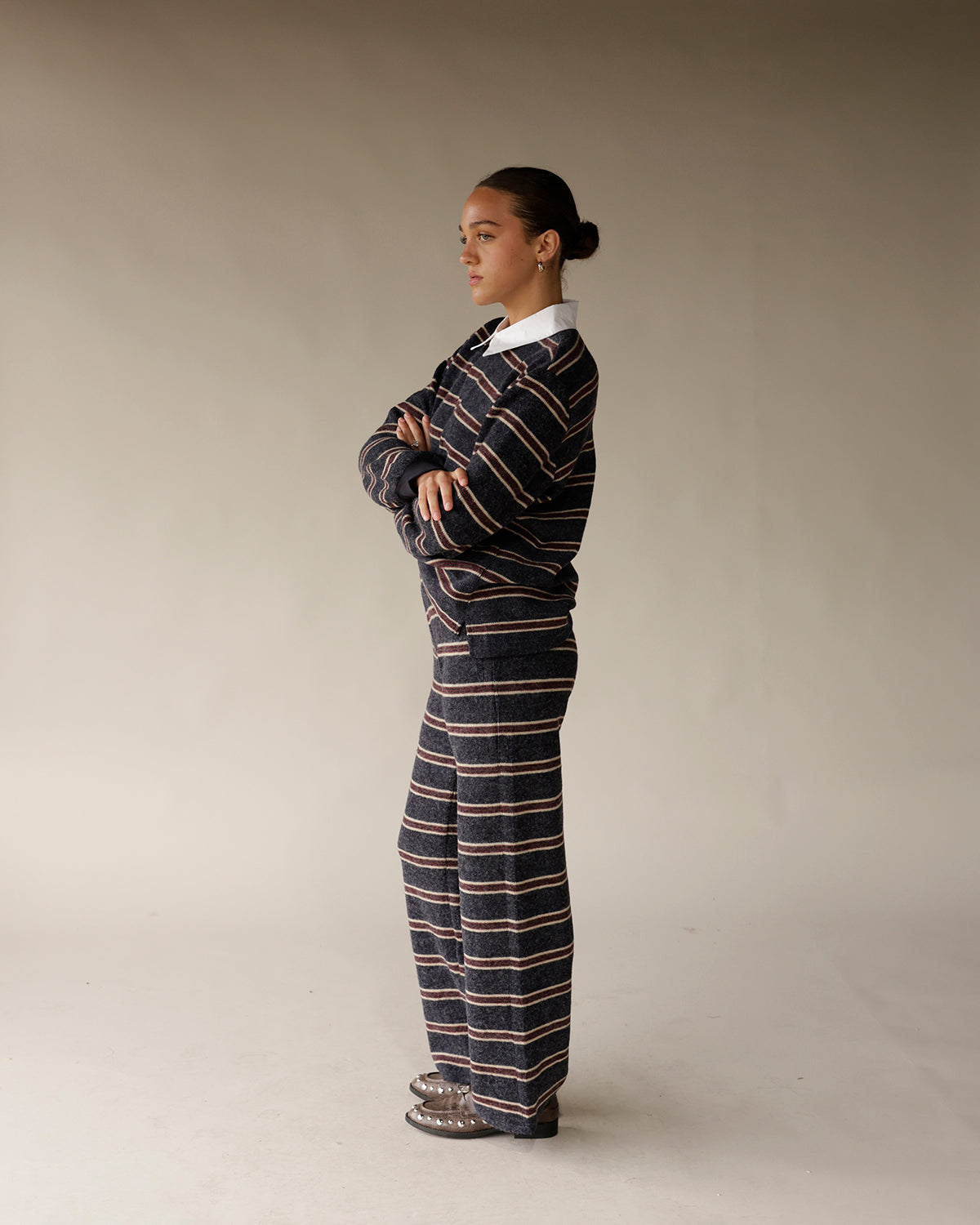 MAUDE BRADLEY STRIPED PANTS