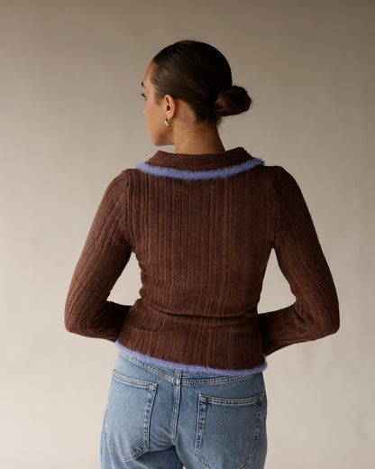 JACQUIE ZIP UP CARDIGAN