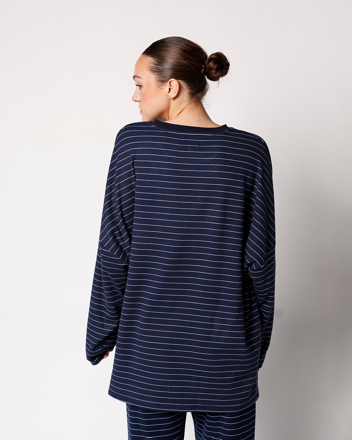 ALWAYS PULLING FOR IT LONG SLEEVE TEE X NAVY