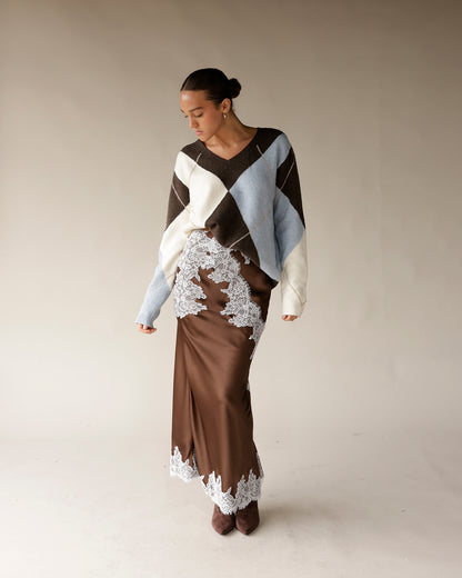 ARGYLE DIAMOND SWEATER