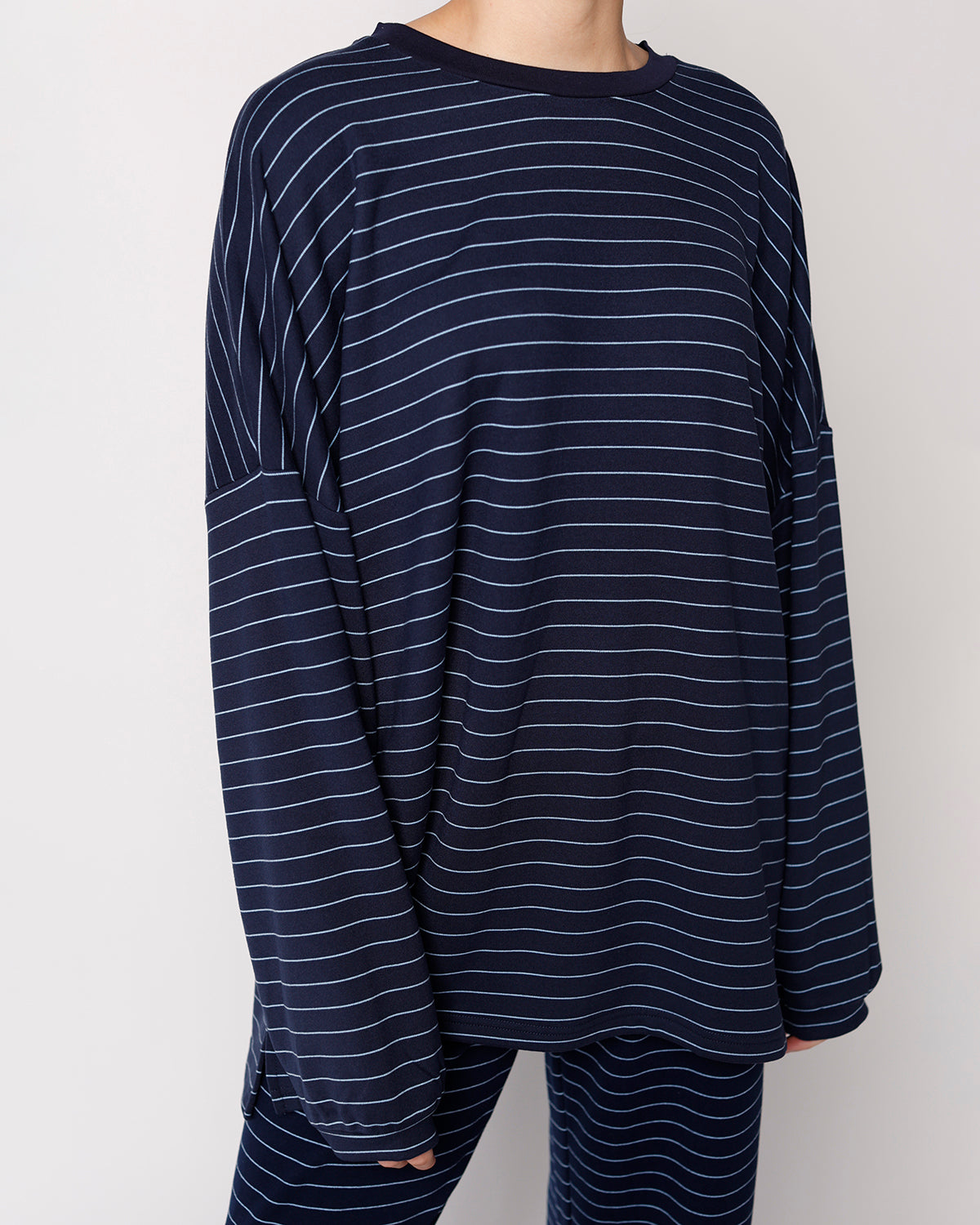 ALWAYS PULLING FOR IT LONG SLEEVE TEE X NAVY