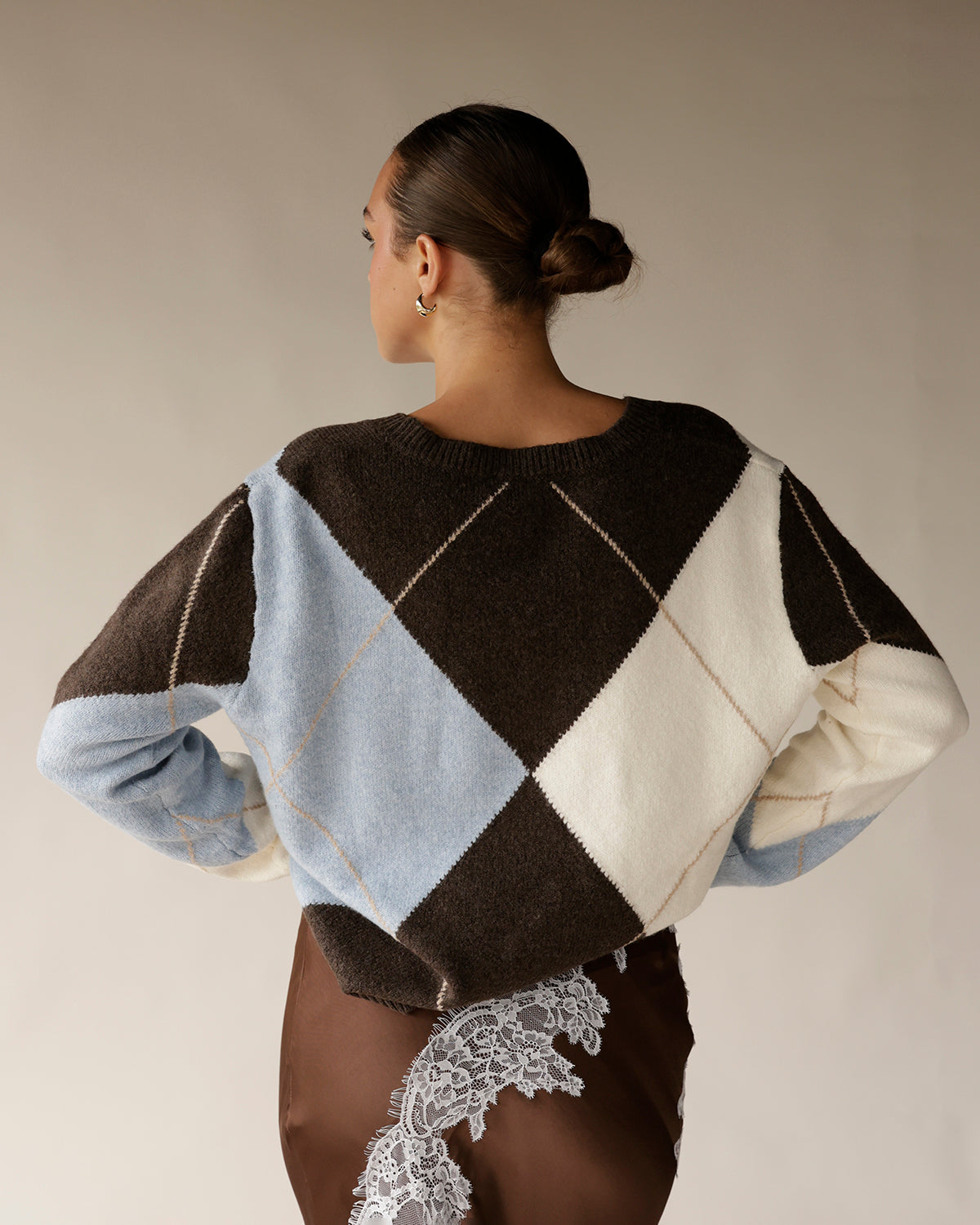 ARGYLE DIAMOND SWEATER