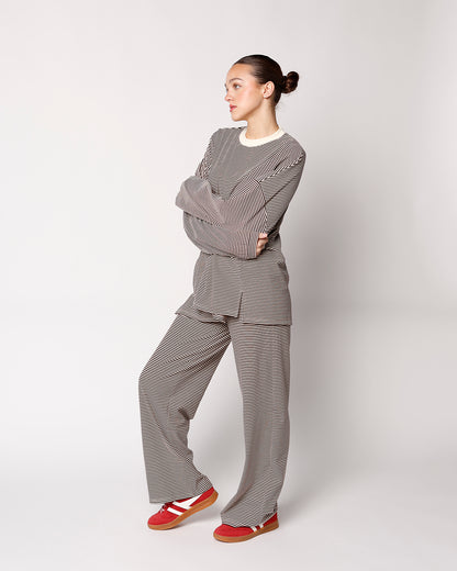 ALWAYS PULLING FOR IT LOUNGE PANT X BROWN