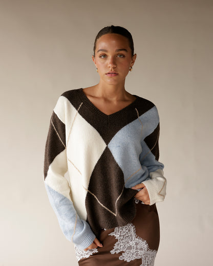 argyle sweater cozy sweaters for fall classic sweaters closet staple capsule wardrobe light weight sweater for fall 