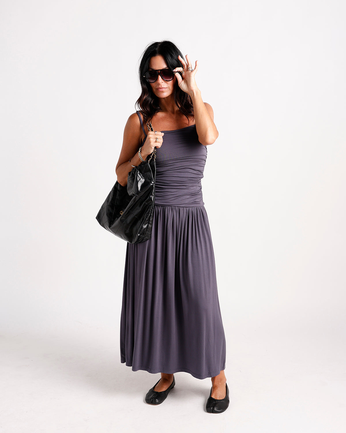 ballet flats with maxi dress THE HIP EAGLE BOUTIQUE Shipping delay Jan 27 - Feb 4 a floral boho skirt Roasted Seaweed Caesar Salad Size:8 USA