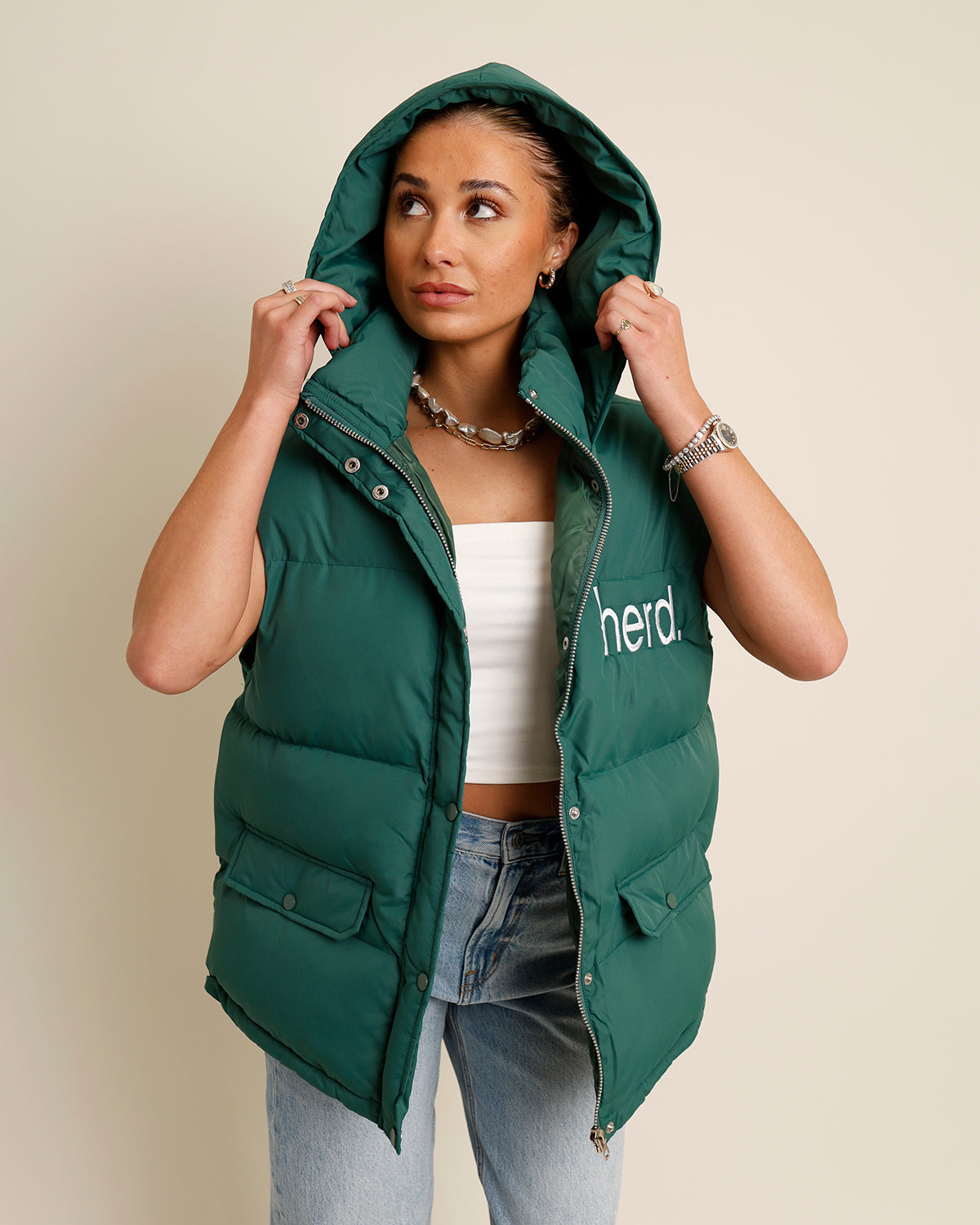 THE BEST HOODED PUFFER VEST