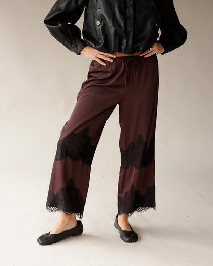 satin pants satin and lace pants date night outfit pants for date night 