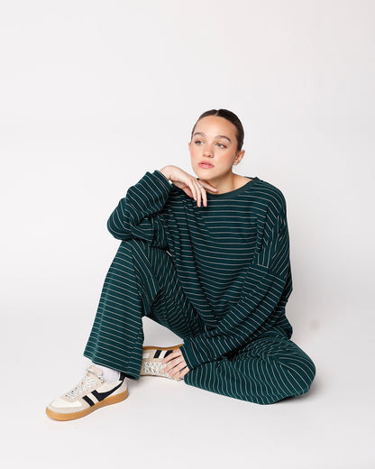 ALWAYS PULLING FOR IT LONG SLEEVE TEE X HUNTER GREEN