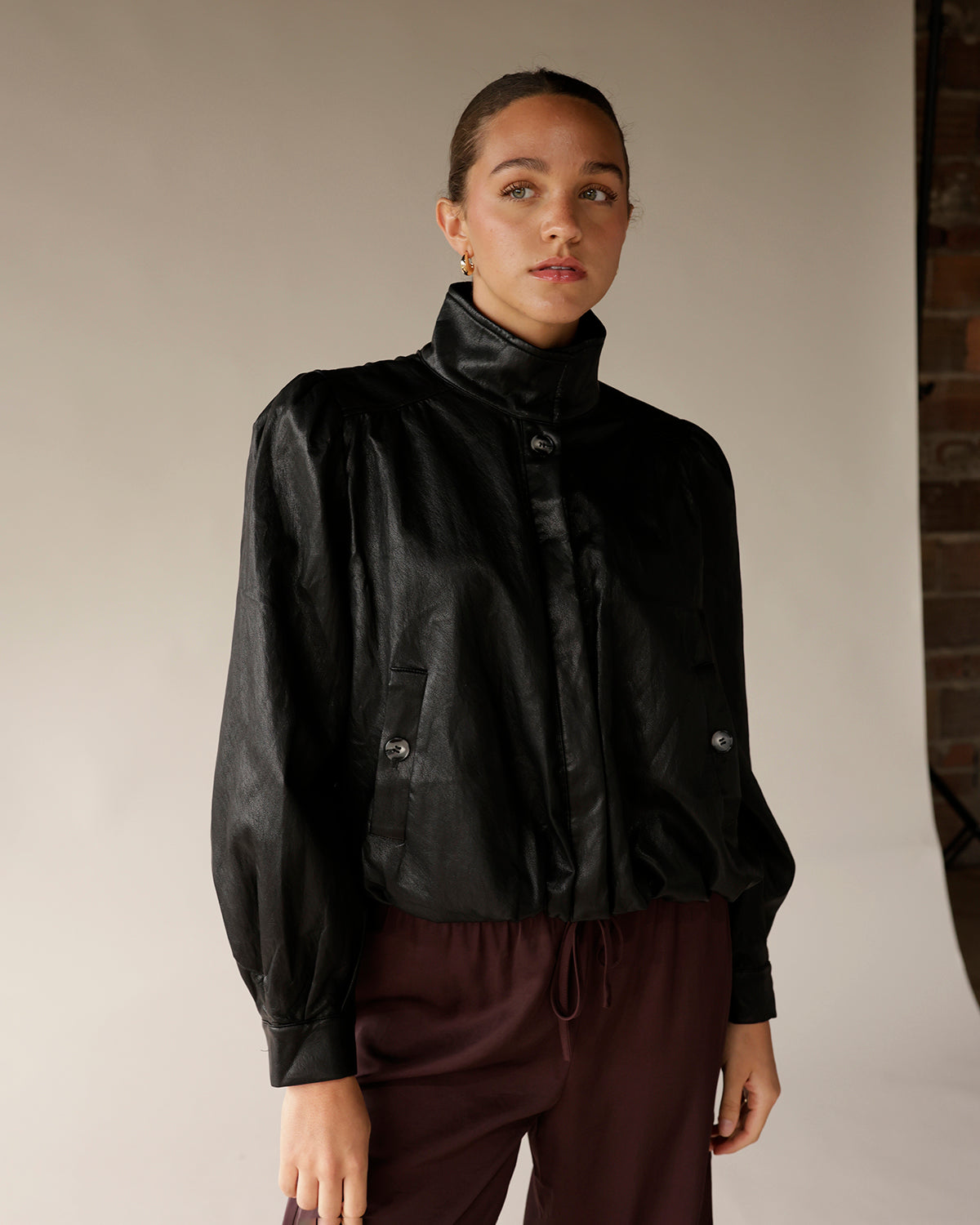 ASTR THE LABEL ESTERO JACKET X BLACK