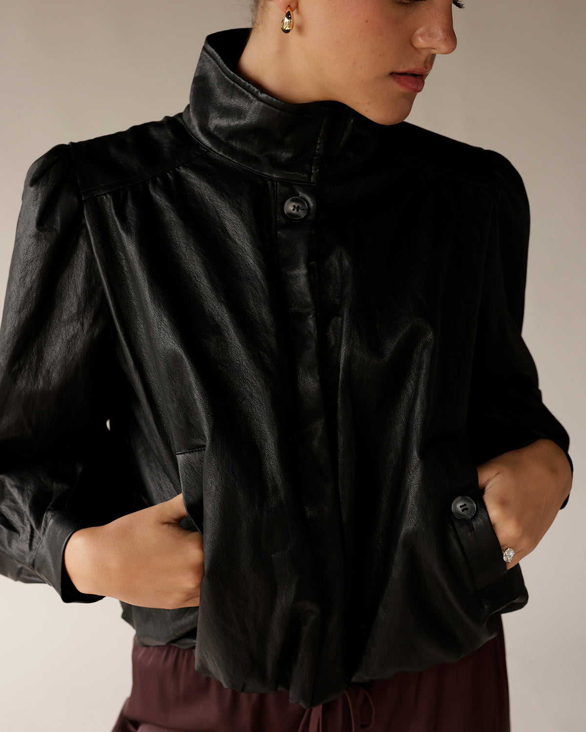 ASTR THE LABEL ESTERO JACKET X BLACK