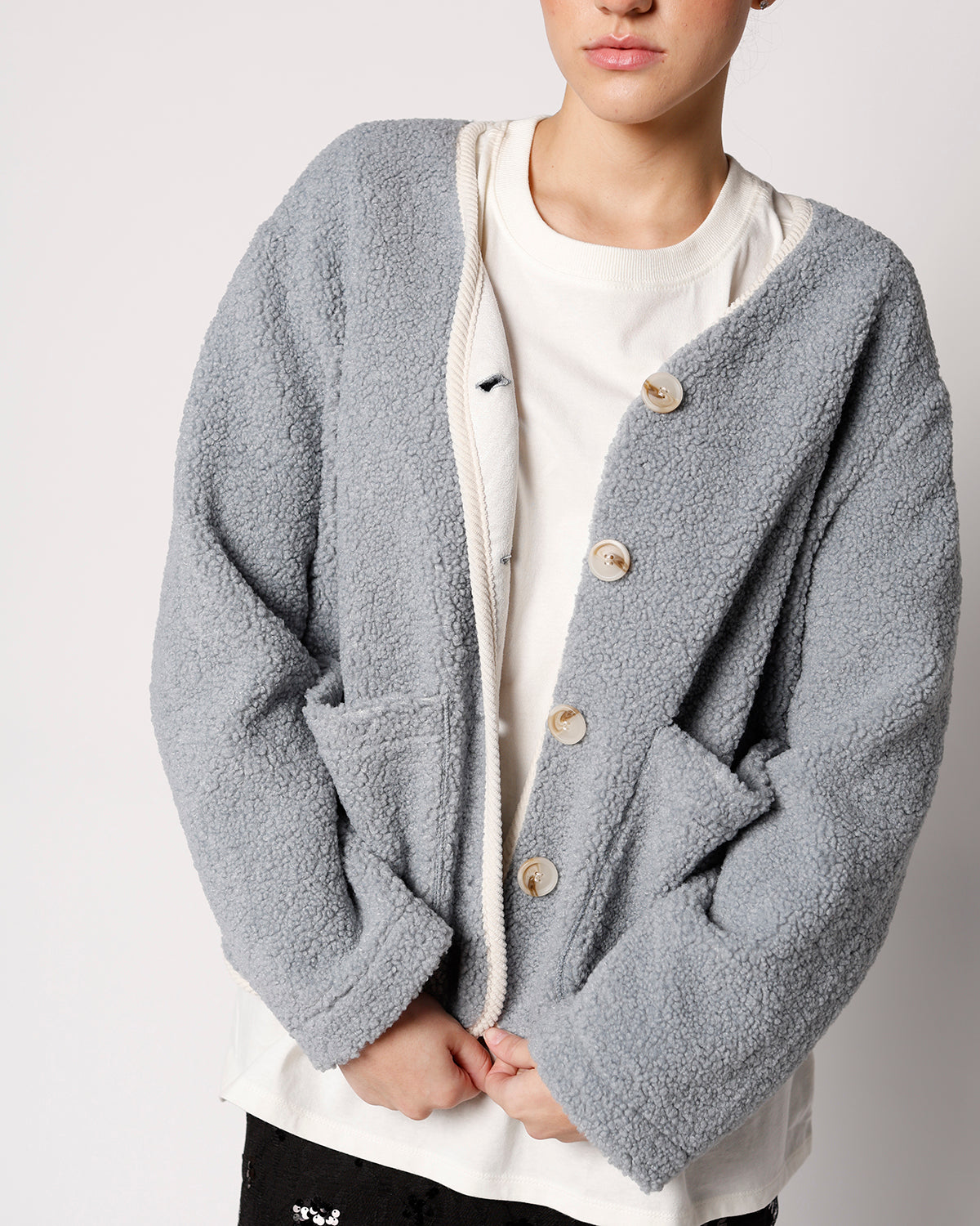 BLUEBIRD SHEARLING JACKET