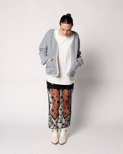 BLUEBIRD SHEARLING JACKET