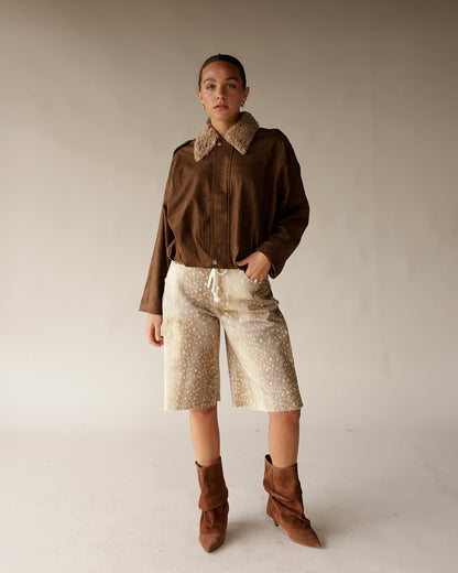 FAWN DENIM JORTS