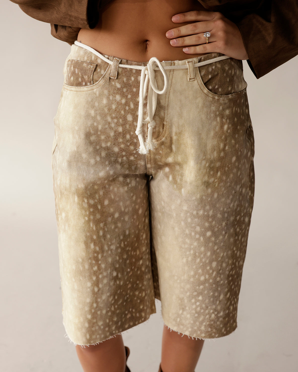 FAWN DENIM JORTS